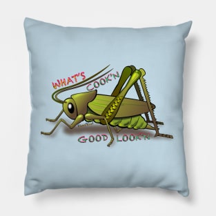 Green Cricket for Thanksgiving Dinner Pillow