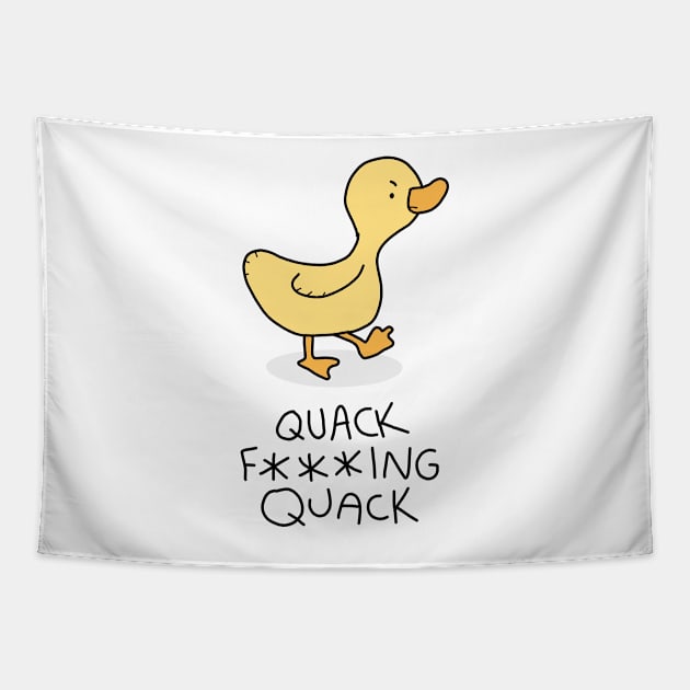 Grumpy Duckling Tapestry by grumpyanimals