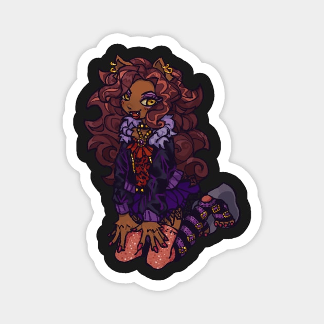 Clawdeen Monster High <3 Magnet by xxlisagamerxx