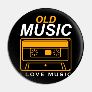 Old music cassete Pin