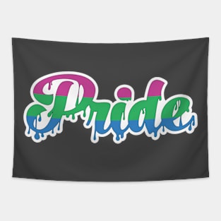 Polysexual Pride Drip Tapestry