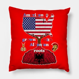 American grown with Albanian roots Pillow