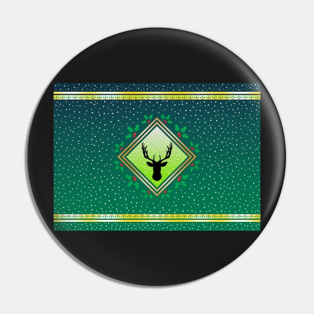 Herne the Hunter - Wildwood Green Fresco Pin by Hypnogoria