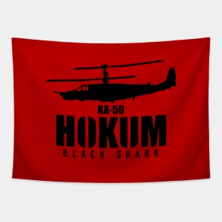 KA-50 Hokum Black Shark (Small logo) Tapestry