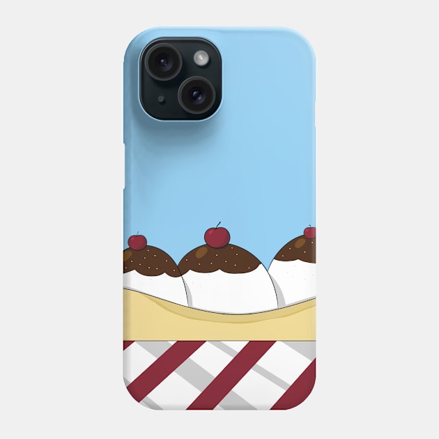 Banana Split with Cherries and Sprinkles Phone Case by PandLCreations