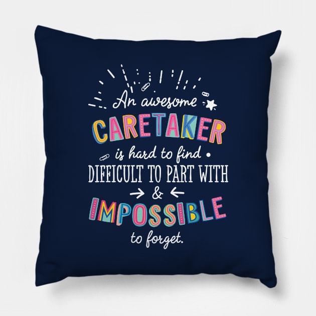 An awesome Caretaker Gift Idea - Impossible to Forget Quote Pillow by BetterManufaktur