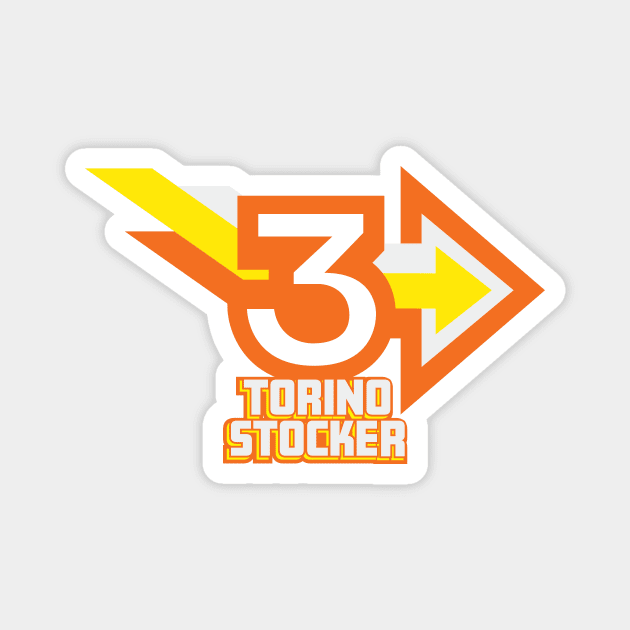 1977 - Torino Stocker Stacked (White) Magnet by jepegdesign