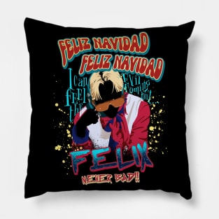 christmas evel felix skz Pillow