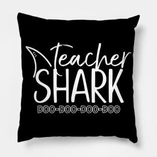 Teacher Shark Doo Doo Shirt Teacher Shark Gift Men Women Pillow