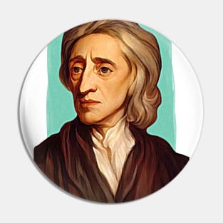 English Philosopher John Locke illustration Pin