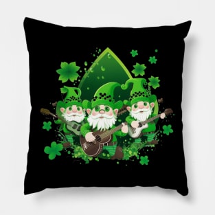 Gnome Playing Guitar Pillow