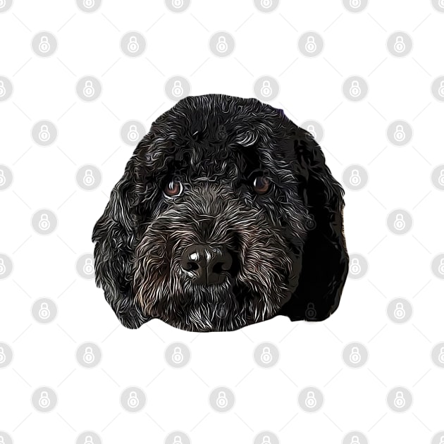 Cockapoo Cockerpoo Black Puppy Dog by ElegantCat