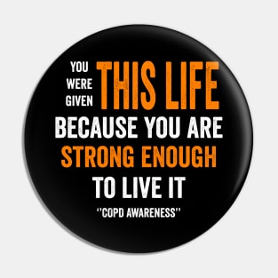 Chronic obstructive pulmonary disease - COPD awareness fighter Pin