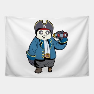 Captain Panda - Pirate Panda Bear Tapestry