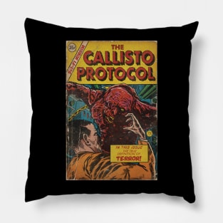 Callisto Protocol vintage comic fan art Pillow