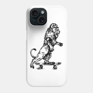 SEEMBO Lion Skater Skateboarding Skate Skateboard Skateboarder Phone Case