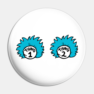 Thing 1 And Thing 2 Costumes Pin - Thing 1 and Thing 2 by JAFARSODIK
