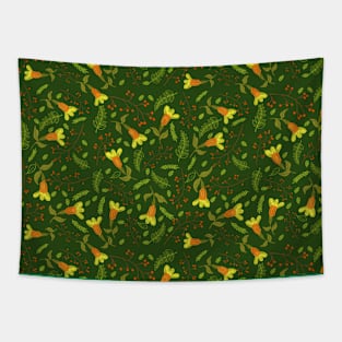 Repeat floral pattern design Tapestry