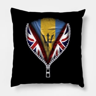 Barbadian Flag  Barbados Flag zipped British Flag - Gift for Barbadian From Barbados Pillow