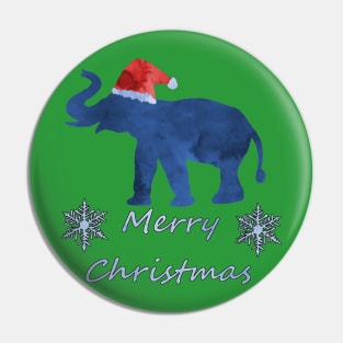 Santa Elephant Pin