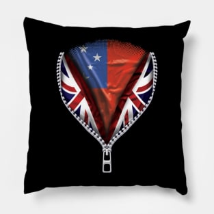 Samoan Flag  Samoa Flag zipped British Flag - Gift for Samoan From Samoa Pillow