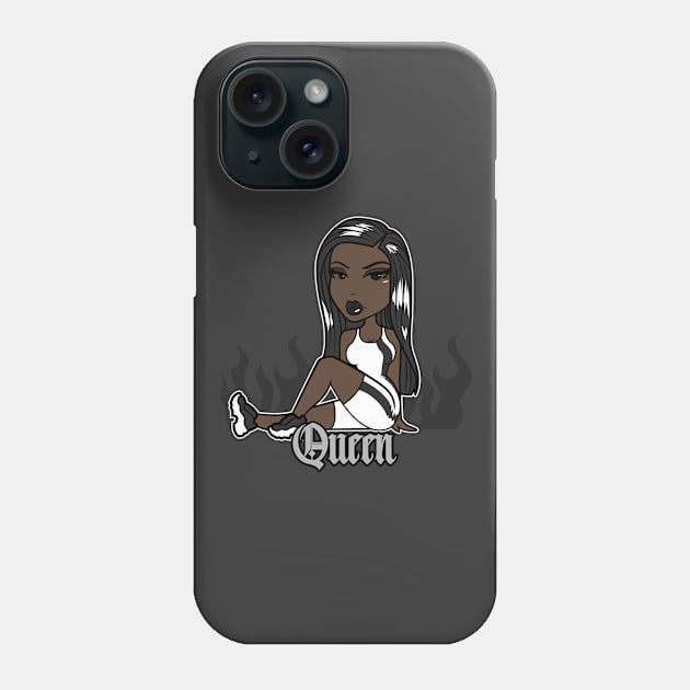 Queen Doll girl Black-Out v3.1 Phone Case by Just In Tee Shirts