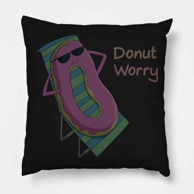 Donut worry Pillow by huggbees93