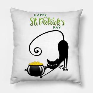 St Patrick's cat Pillow