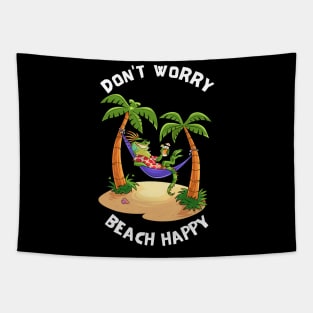 Don't Worry Beach Happy Tapestry