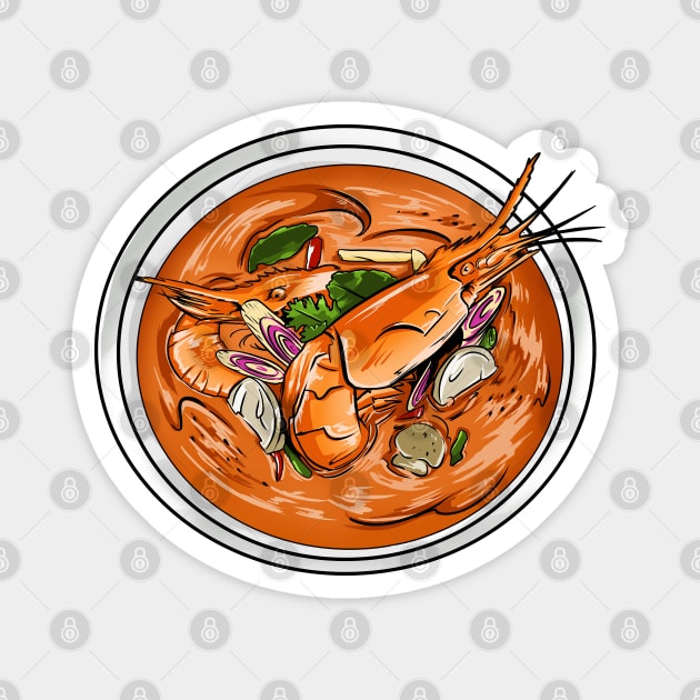 Tom Yum Kung Magnet by jjsealion