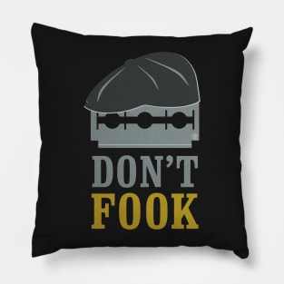 Don't Fook Newsboy Razor Pillow