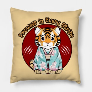 Prowess in every stripe Pillow