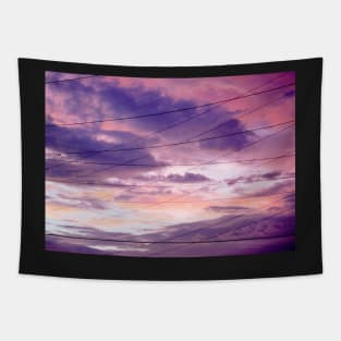 Pink & Purple Clouds/Semi Abstract Tapestry