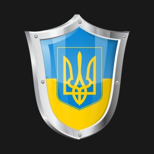 Tryzub Ukraine Badge T-Shirt