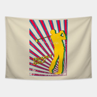 deadly golf retro Tapestry