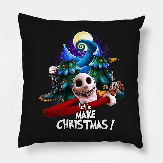 Let's Make Christmas ! Pillow by BER