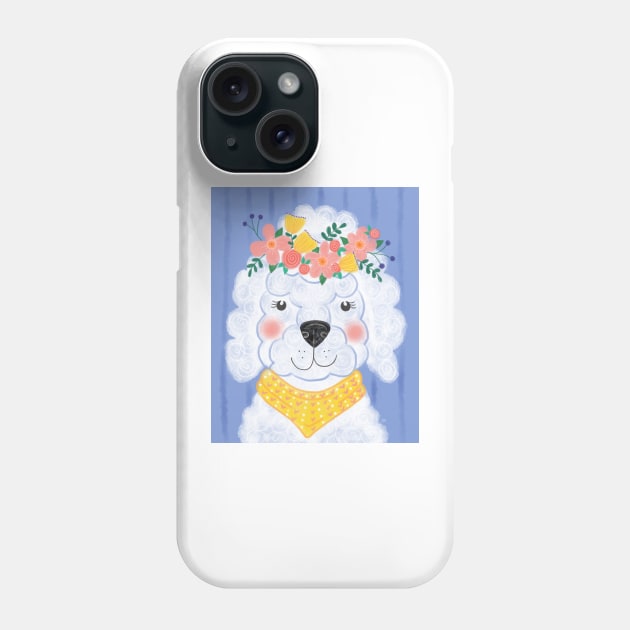 Spring Boho Poodle Phone Case by RuthMCreative