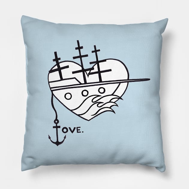 Love Boat Pillow by marissafv