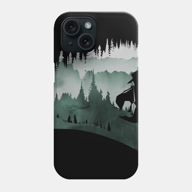 MTB Landspace (small and back) Phone Case by OneRedFox