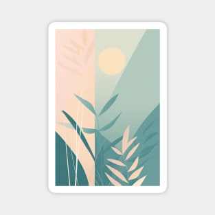 Springtime Garden Abstract Minimalism Magnet