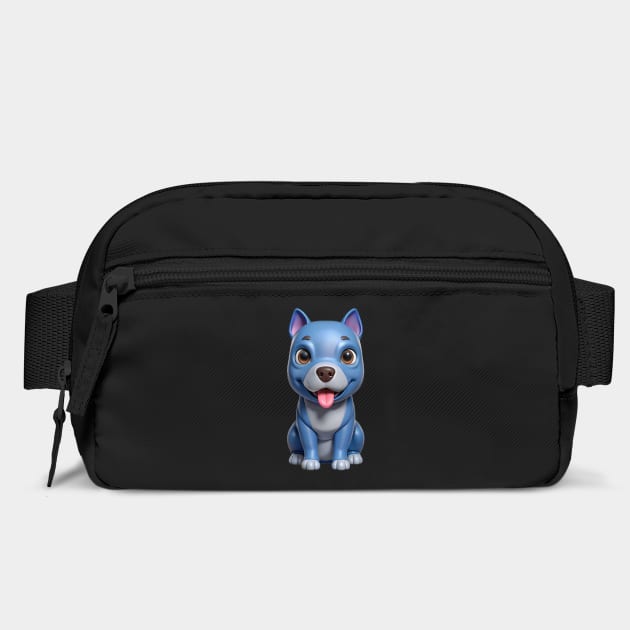 Sweet Blue Nose Pitbull Puppy Terrier Illustration by IamActiveDog