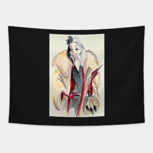 Lady in coat Tapestry