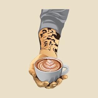 cup coffee in hand T-Shirt