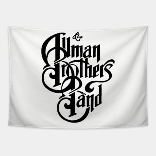 Vintage Allman Bothers Typography Logo Tapestry