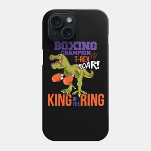 T Rex Boxing Roar Illustration Phone Case