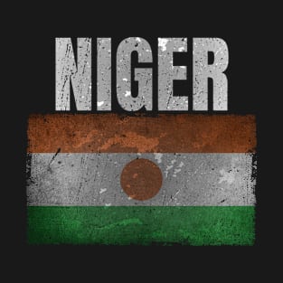 Distressed Niger Flag Graphic Gifts for Men Women Kids Nigerien T-Shirt