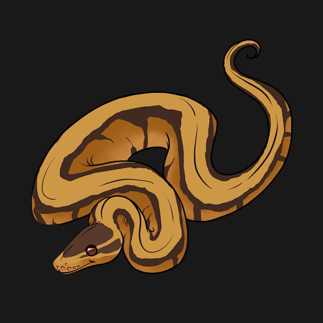 Genetic Stripe Ball Python by TwilightSaint