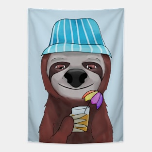 Summer sloth Tapestry