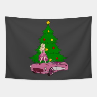 Christmas Barbie Tapestry