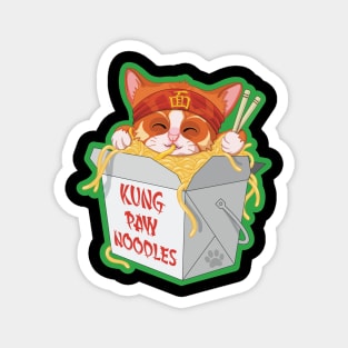 kung Paw Noodles Cat Magnet